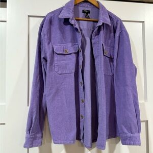 Forever 21 Lavender Corduroy Shacket | Men’s Large